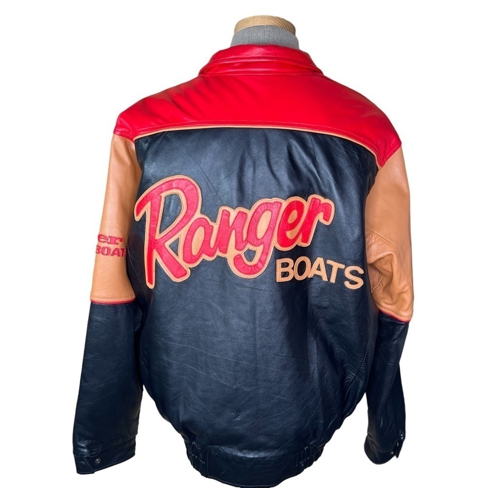 Ranger Boats Men’s Leather Insulated Bomber Style Logo Jacket XL Unique …